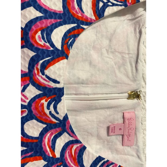 Lilly Pulitzer Iggy Shift dress Gillty design mid cut out size 6 - Picture 11 of 13